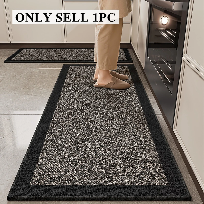 Floor Mat for Kitchen Non-slip Stain-resistant Long Carpet Loop Pile TPR Rug Modern Minimalist Style Carpet Home Decoration Rugs