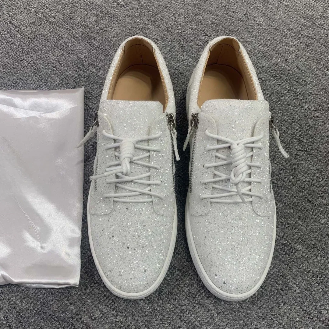 موضة جديدة أحذية رياضية كاجوال للرجال العلامة التجارية مصمم النساء أحذية التنس الفاخرة الجلد الحقيقي GZ المتسكعون أحذية رياضية 35-48 G0377 #3