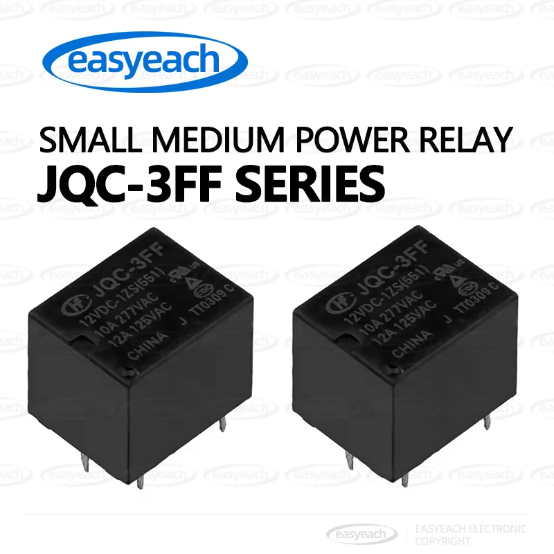 HF-JQC-3FF-5 009009 12012 24024 VDC-1ZS 1HS Hongfa miniature relay