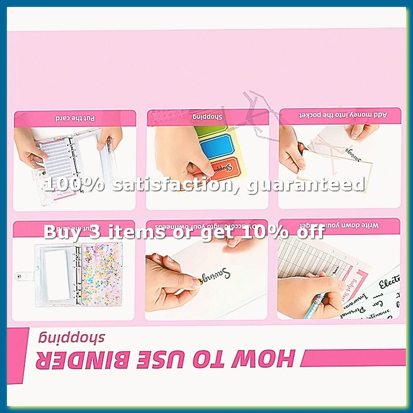Budget Binder Money Organizer for Cash Envelopes for Budgeting Budget Planner with Cash Envelopes-DTA9