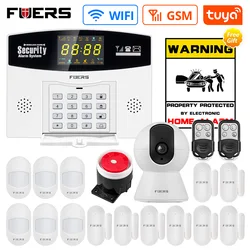 FUERS-sistema de alarma de seguridad para el hogar, dispositivo con sensor de movimiento, WiFi, GSM, Tuya, DIY