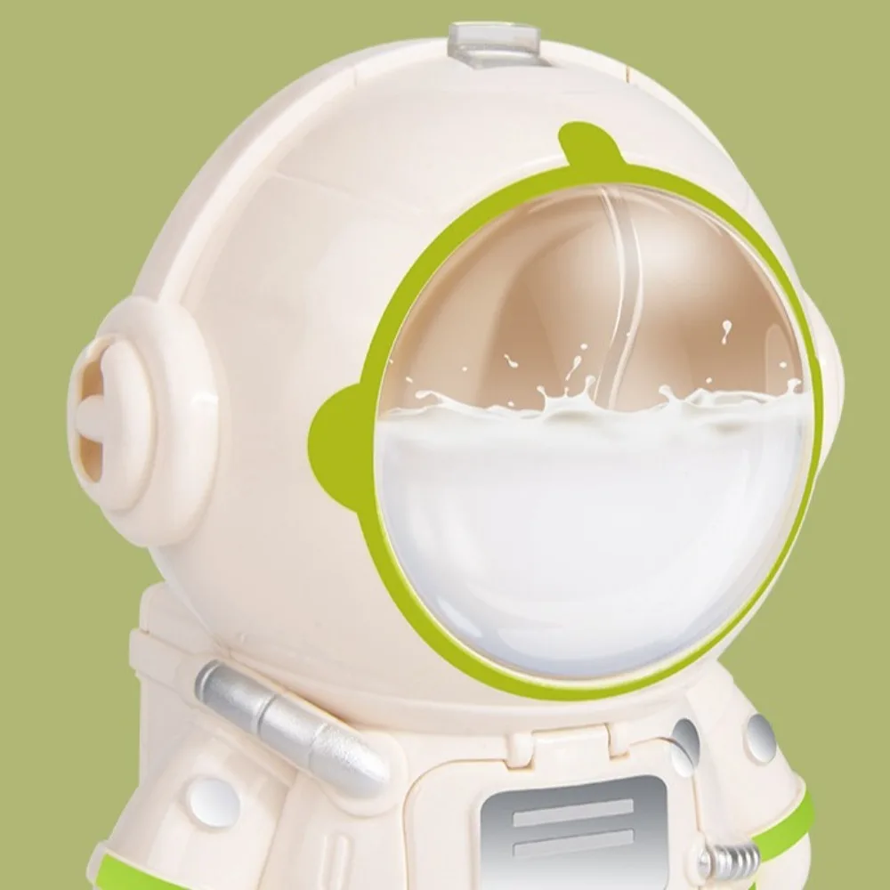 Wasserbecher, Astronauten-Wasserspender mit Strohhalm, Mini-Wasserspender, niedlicher 250-ml-Schreibtisch-Wasserspender für Zuhause