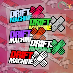 for Drift Machine Red Bandage Cartoon Car Stickers Scratch-Proof Decal Bumper Waterproof VAN Graphics