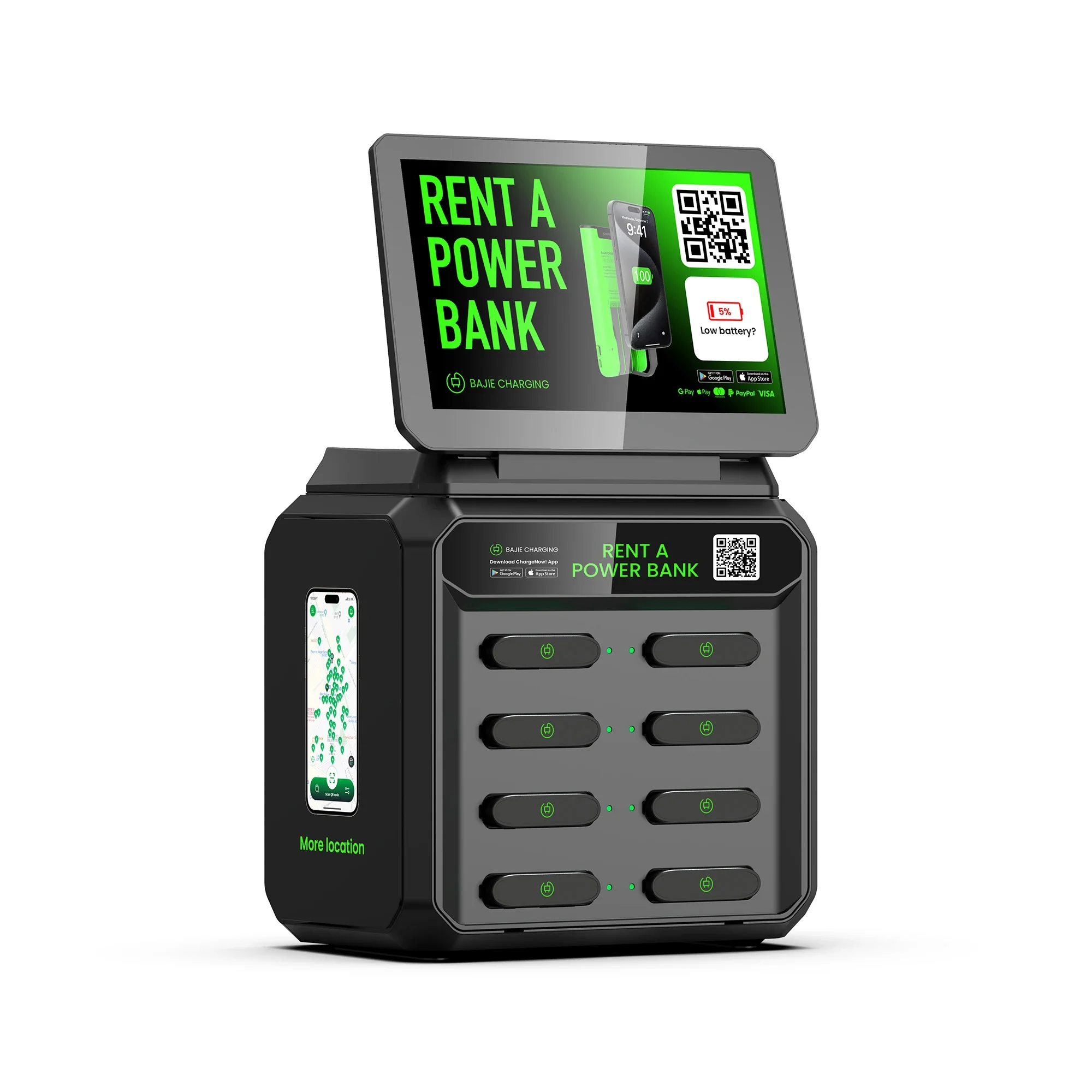 Commercial Power Bank Vending Machine Portable Charger With 6000 Mah Capacity Easy To And Returned The Power Bank