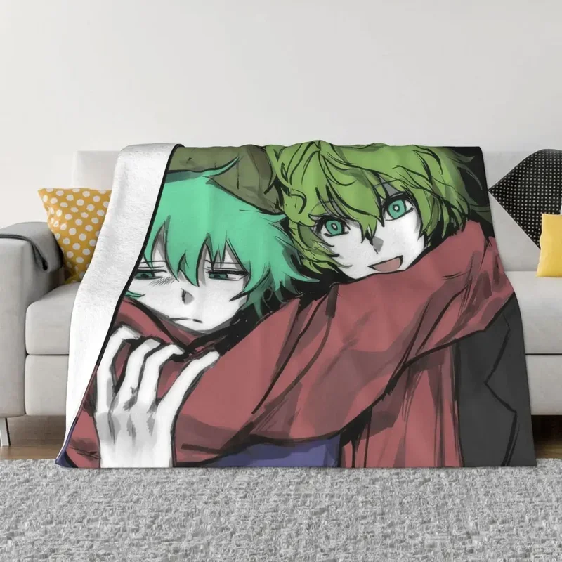 Shin Tsukimi Sou Hiyori Yaoi Blanket Cover Your Turn To Die YTTD Game Wool Throw Blanket Bed Sofa Soft Warm Bedspread