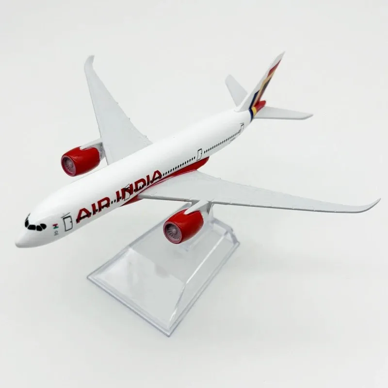 

Масштабная модель самолета 16 см, 1/400, из литого металла, India A350 Airways, для декора комнаты, набор для сборки, аксессуары для стола