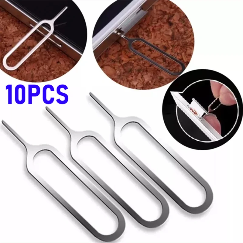 

10pcs Eject Sim Card Tray Open Pin Needle Key Tool For Universal Mobile Phone For iPhone 12 13 11Pro For Samsung Xiaomi Redmi