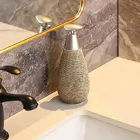 Retro Style Ceramic Push-Type Soap Dispenser With Pump, For Bathrooms OR Kitchens 7