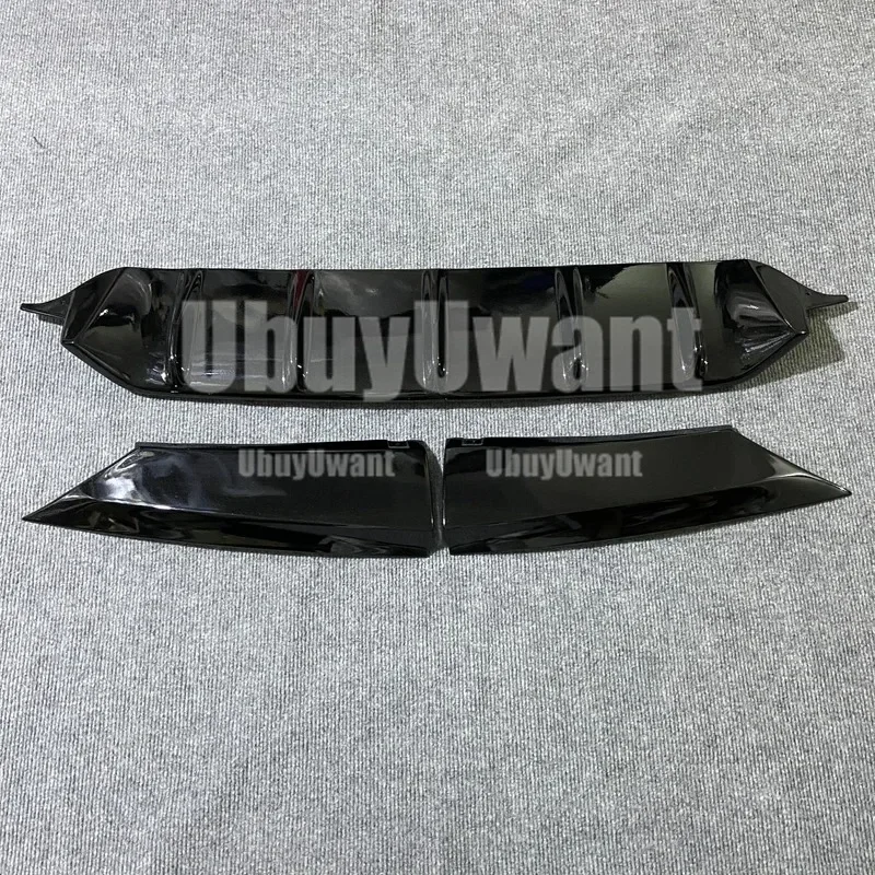 3 Pcs ABS REAR BUMPER TRUNK LIP SPOILER DIFFUSER For Volvo S60 V60 (Only For SPORT Style) 2020 2021 2022 2023 2024 2025 view 5