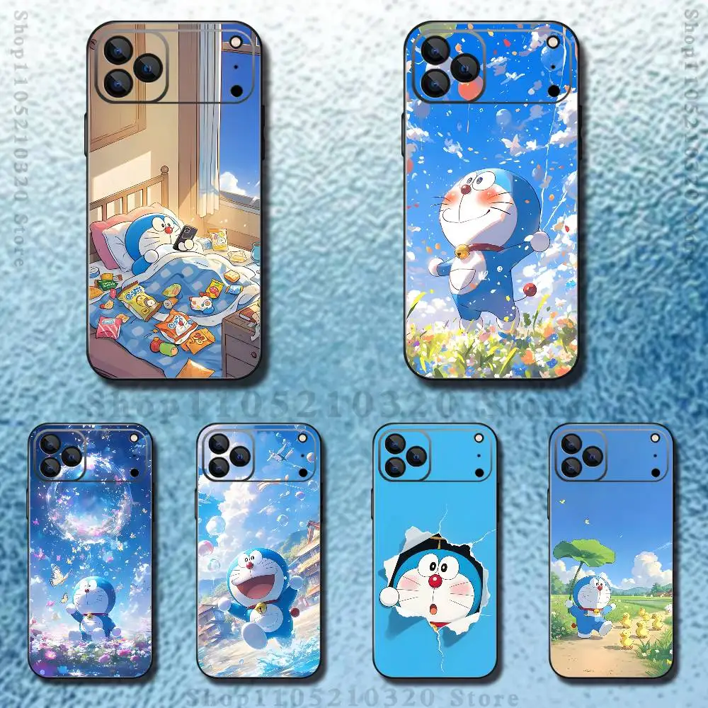 

D-Doraemon Anime Phone Case For iPhone 17,16,15,14,13,12,11,Pro,Max,Plus,E,Air,Mini Protective TPU Cover