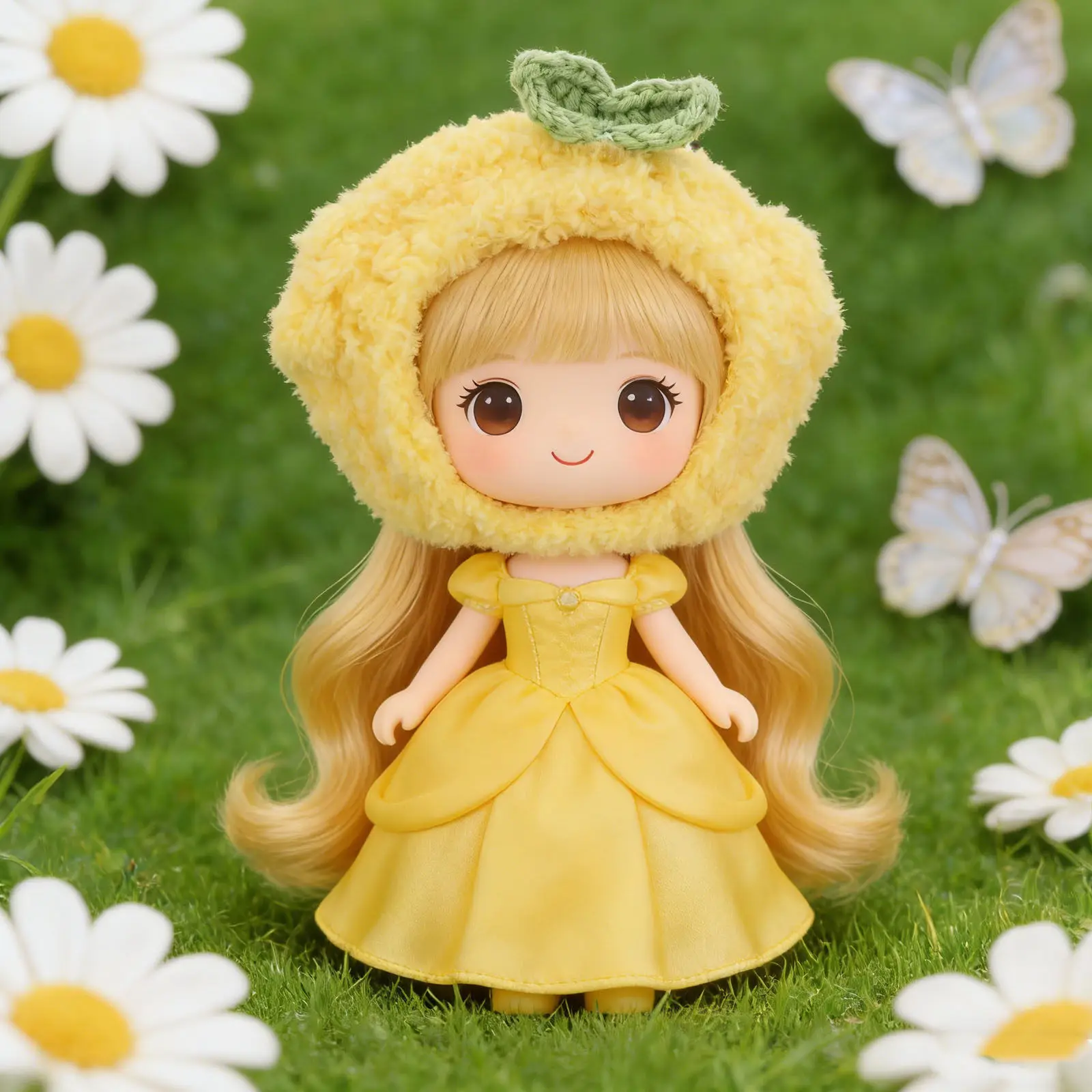 Mini Chapéu Estilo Fruta para Artesanato, Material Macio e Amigável à Pele, Acessórios para Fantasias, Miniatura para Casa de Bonecas