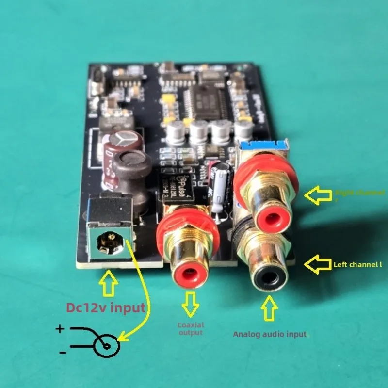 AK5393 audio ADC analog-to-digital conversion board