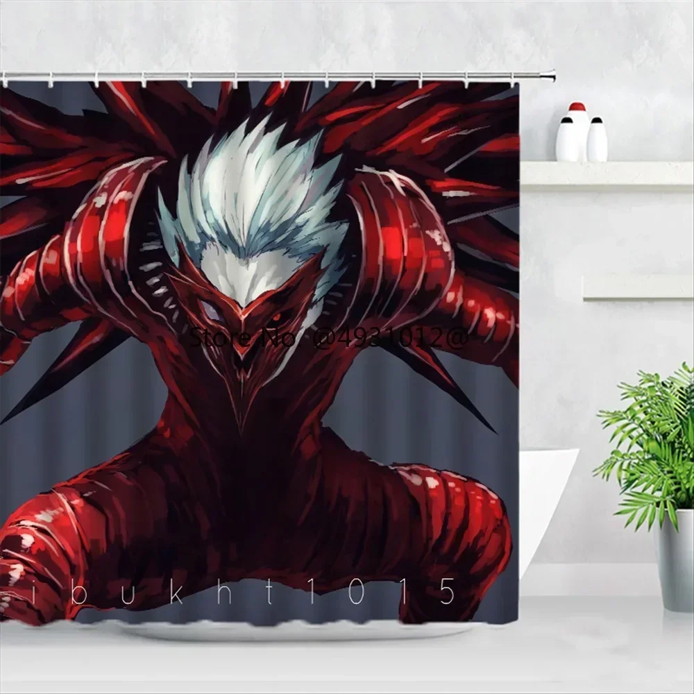 Anime Custom Waterproof Shower Curtains Tokyo Ghoul Bath Drapes Waterproof Polyester Curtains for Bathroom with Hook