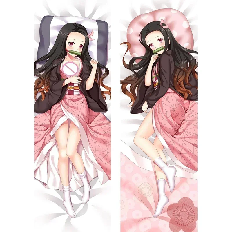 

Anime Kamado Nezuko Dakimakura Cover Kamado Nezuko Pillow Cover Otaku Bedding Pillow Case