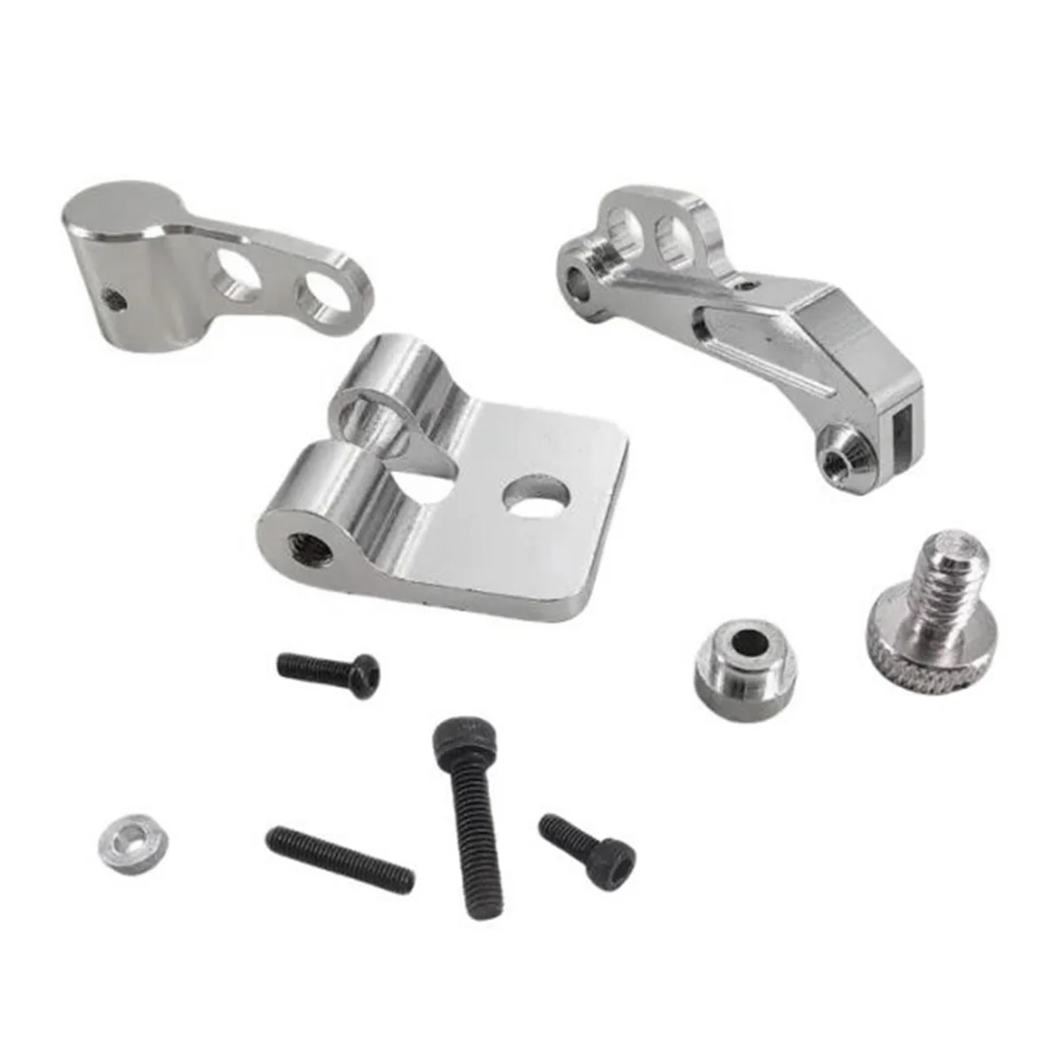 AAAE High Quality FPV Display Monitor Mounting Bracket Metal Holder Shortcut for FUTABA JR Crosswise RC Transmitter Silver