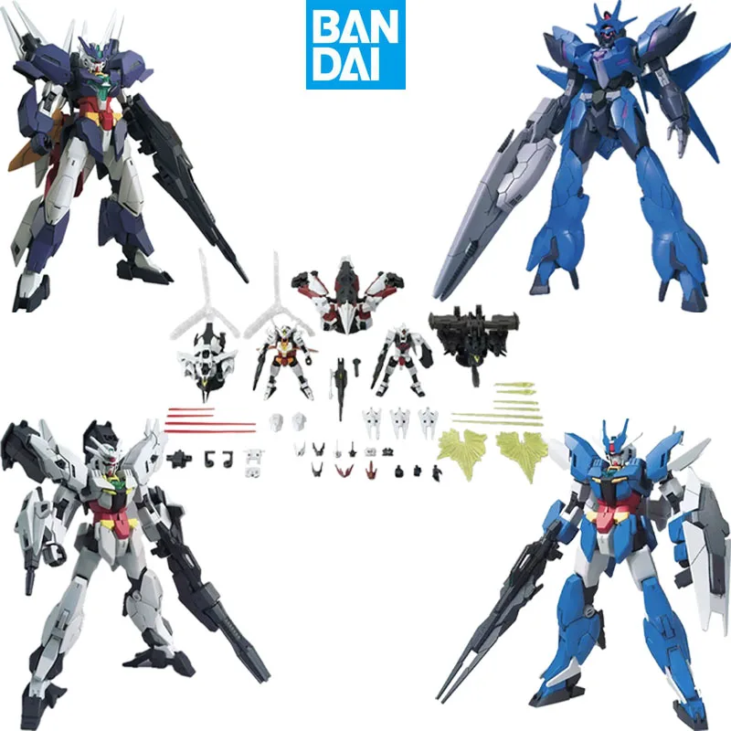 Bandai Original HGBD:R Gundam Build Divers Re:RISE Anime Figure PFF-X7II/U7 Uraven Gundam Action Figure Toys For Children Gifts