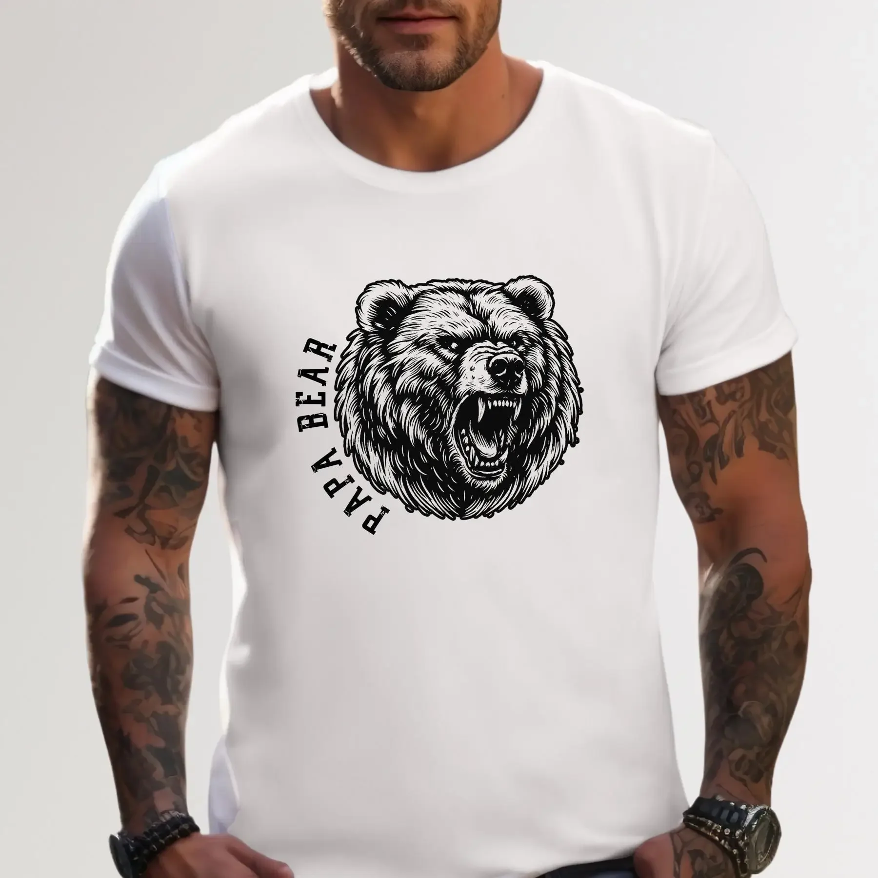 تي شيرت بابا بير لعيد الأب كاليفورنيا أبي مضحك ولاية كاليفورنيا قوية