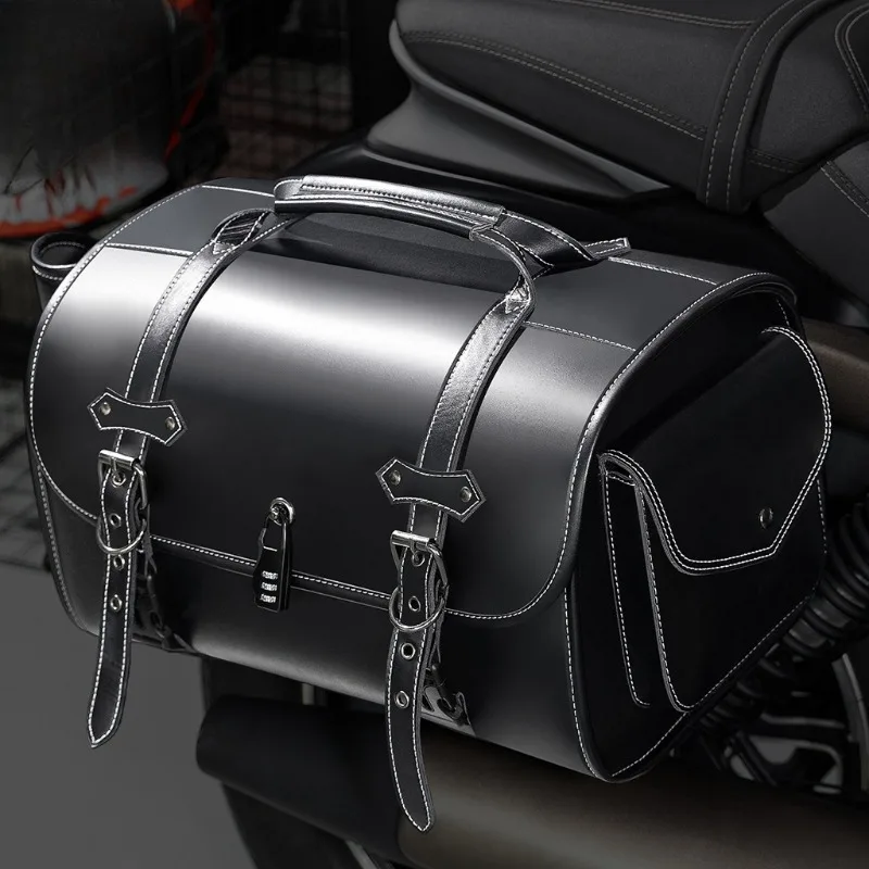 For Harley-davidson Motorcycle Saddle Bag, Large-capacity Helmet Tools, Rider Equipment Modification Package