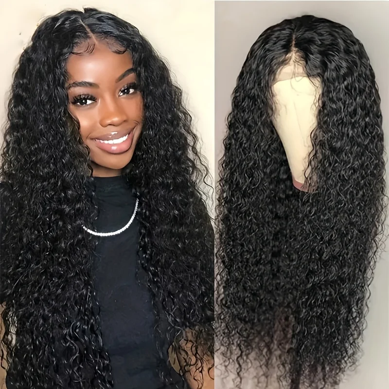 

Women's Glue-Free Long Fluffy Curly Hair 26inch Heat-Resistant Synthetic Wig, Machine-Made Style for Daily Use