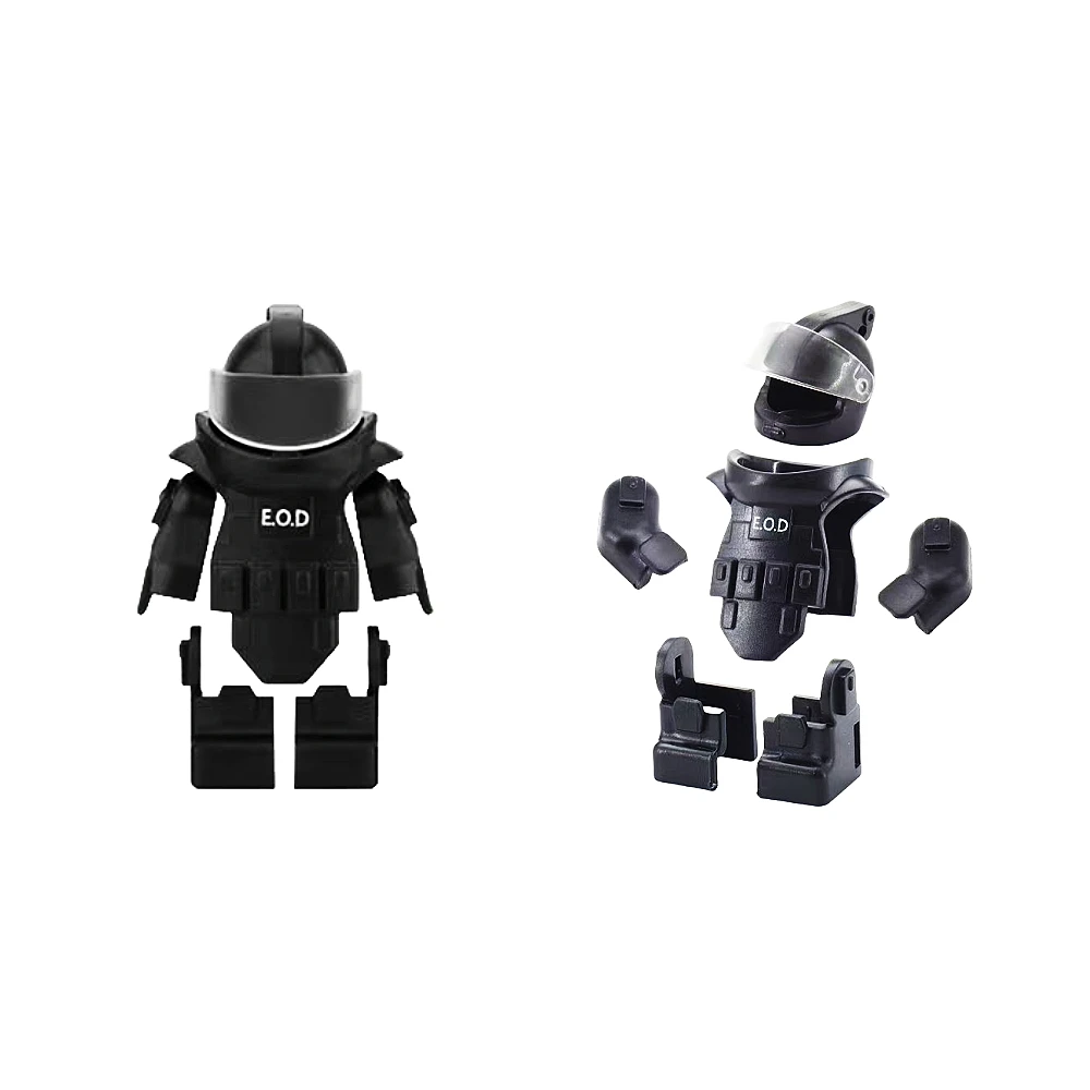 Broń wojskowa Akcesoria do pistoletów dla minifigurek Zabawki blokowe Garnitury Tarcze dla żołnierzy armii Zestaw sprzętu Zestawy do budowania Zabawka dla dzieci