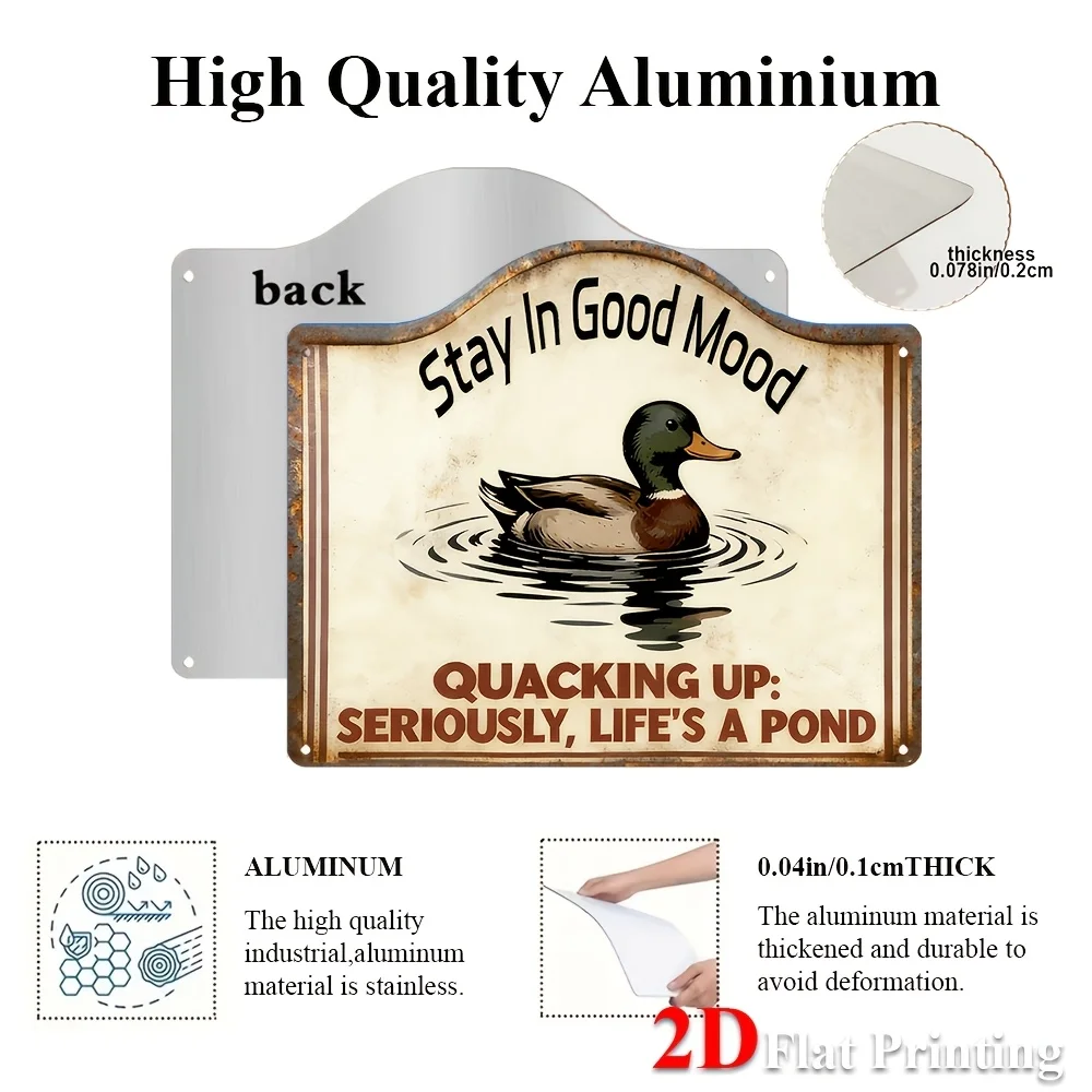 2D Flat - 1pc Signs Metal Sheet Painting 