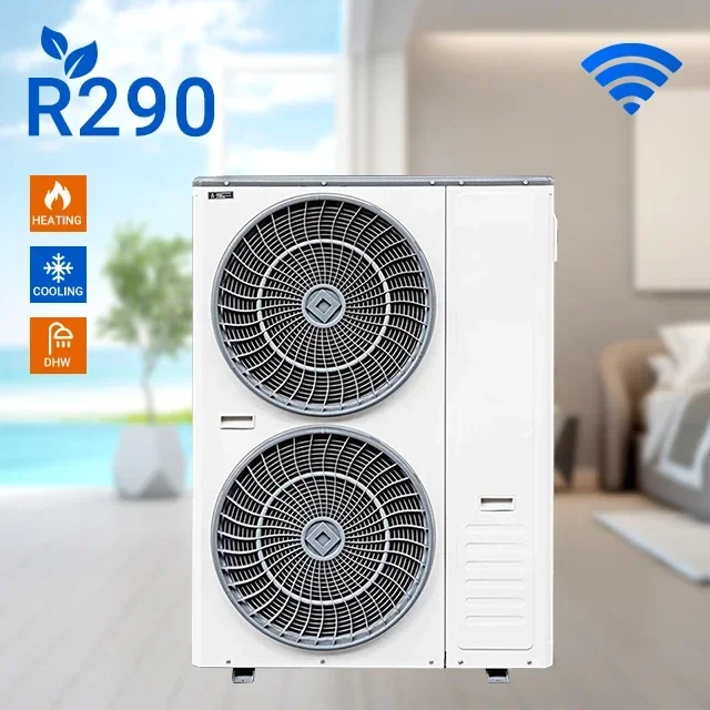 

Stainless Steel Monoblock R32/R290 DC Inverter Gas Powered air to water EVI heat Pump