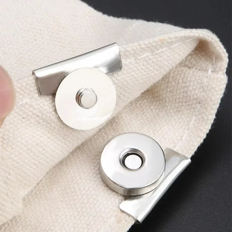 DIY Bag Metal Magnetic Buckle Set Solid Color Not Sewing Clasp Clothes Lightweight Magnet Button Handbag Buckles Bag Accessories