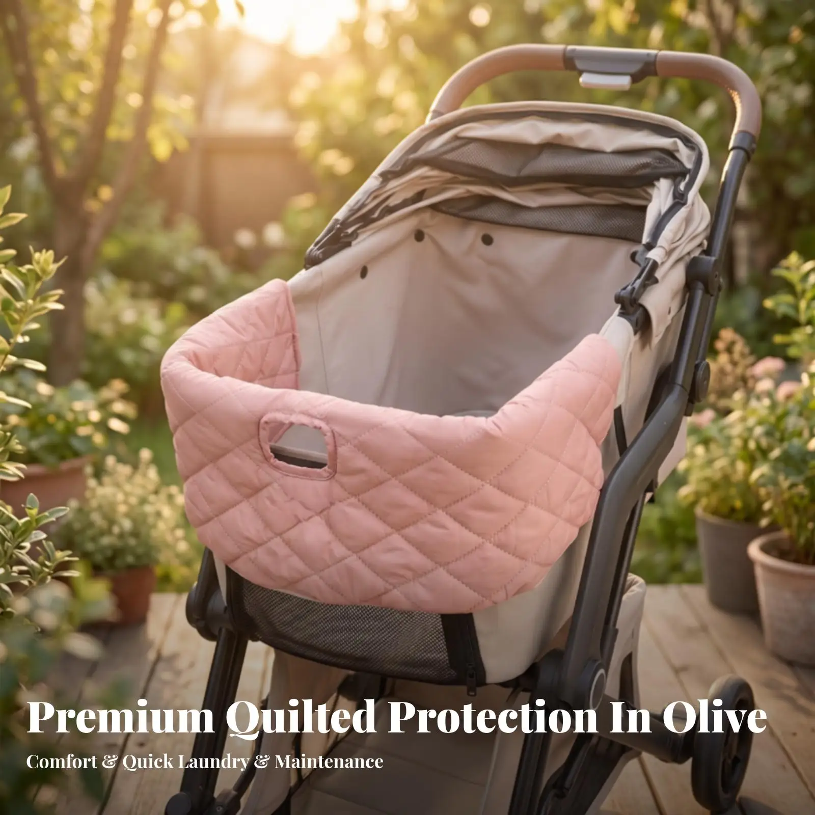 Car Seat Cover for Dog Stroller Protection Pad with Handhold Opening for Pet Carriage
