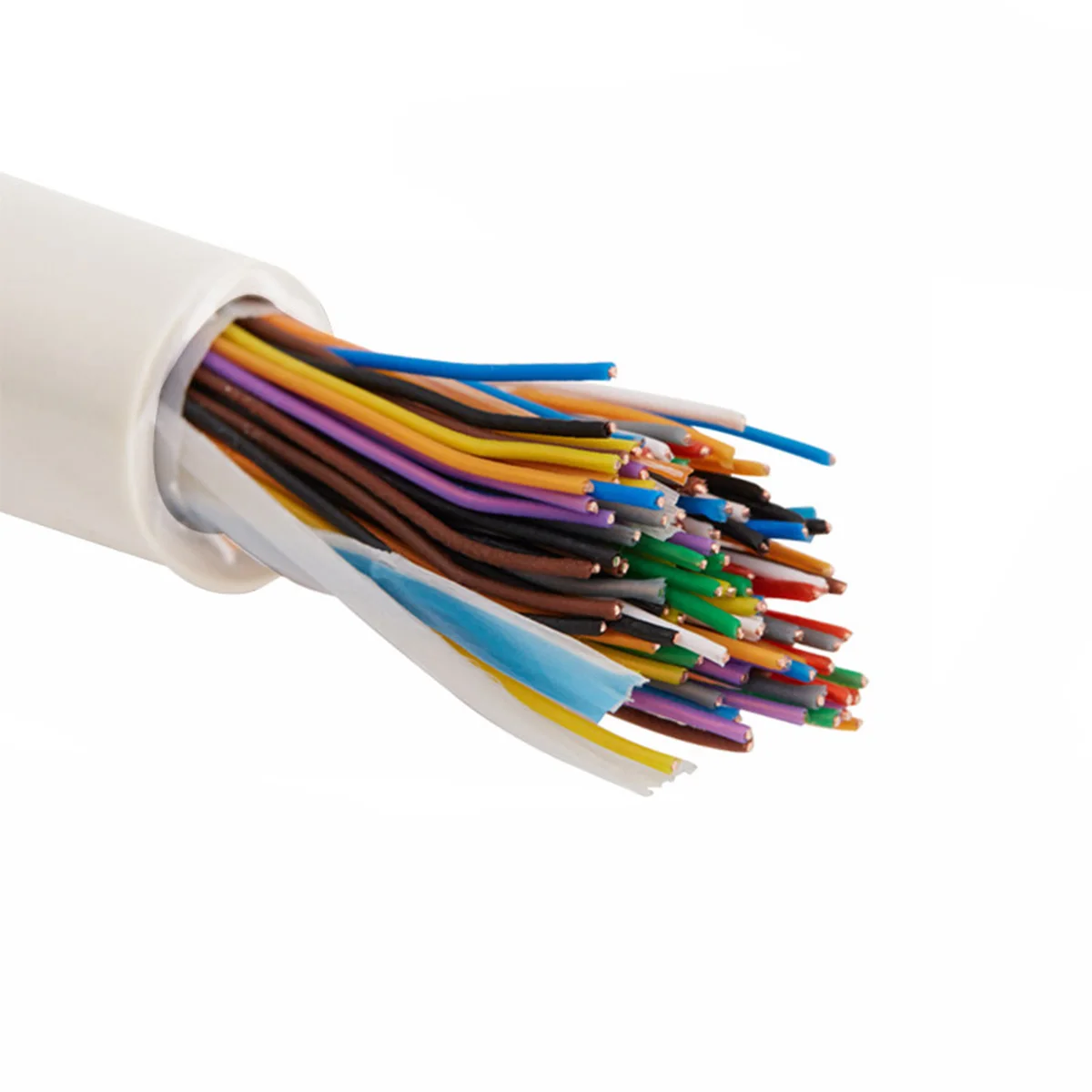 HSYV Indoor Telephone Cable 8 16 25 50 100 Pairs 0.4 0.5mm Multi-Pair Communication Wire for Building Phone System
