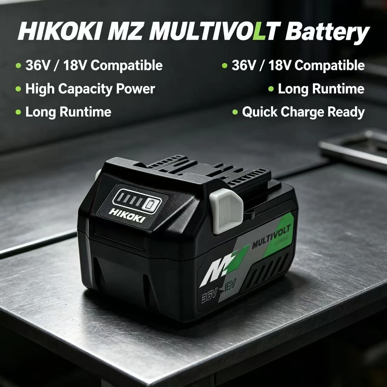 Hitachi/HiKOKI 18V 36V Cordless Power Tools for BSL1850 BSL1860 BCL1815 EBM1830 BSL1840 330139  8.0Ah Li-ion Battery