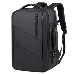 SR-Sac de Voyage Haut de Gamme pour Homme, Grande Capacité, Tendance, pour Étudiant, Couleur Unie, pour Ordinateur Portable