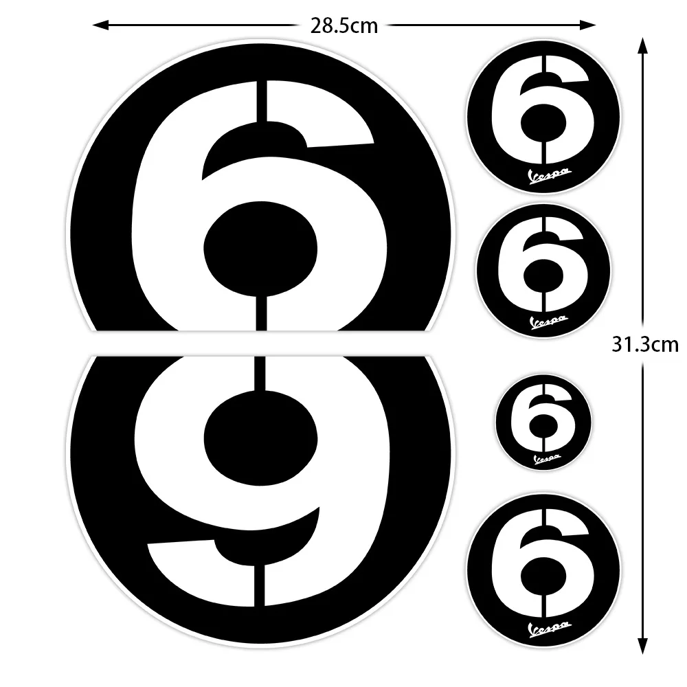 الإبداعية خوذة عاكسة الديكور دراجة نارية الجسم ملصق مائي لفيسبا بياجيو بريمافيرا 150 SPRINT150 GTS 300 Ie LXV 125