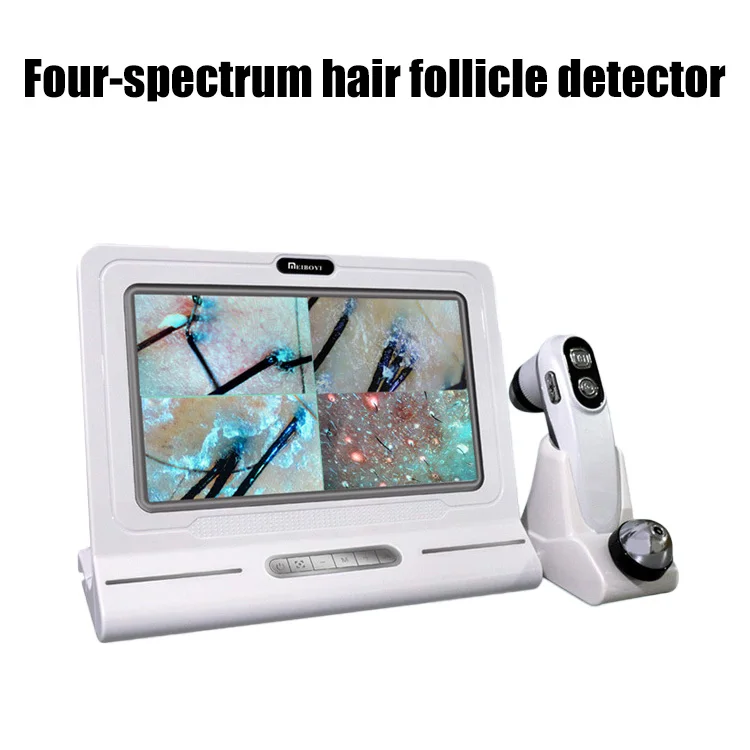 HD Face Scanner Skin Analyzer Beauty Device Hair Scalp Detector Wifi Scalp Hair Follicle Skin Detector Device With 11inch Screen