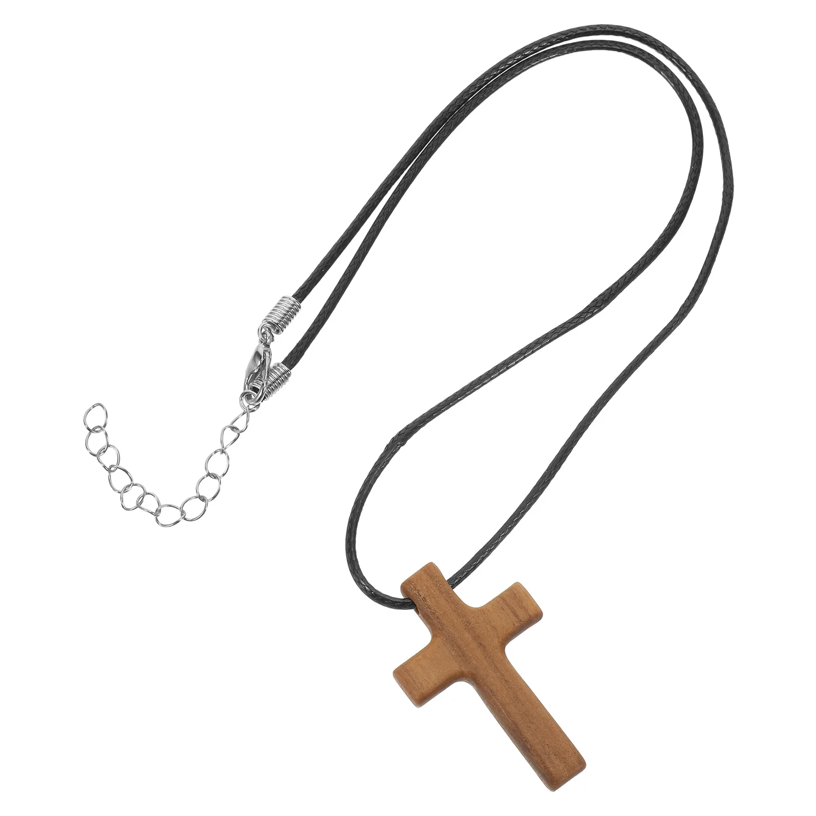 

Elegant Wooden Religious Jewelry Accessory for Women Men Faith Symbol Pendant Gift Christian Fashion Trendy