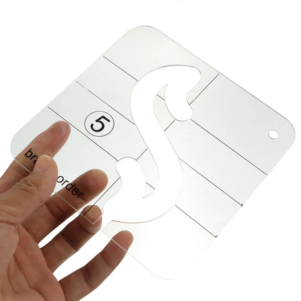 

4Pcs Acrylic Quilting Template Set Transparent Sewing Templates for DIY Patchwork Embroidery Crafting Quilting Aid Sewing