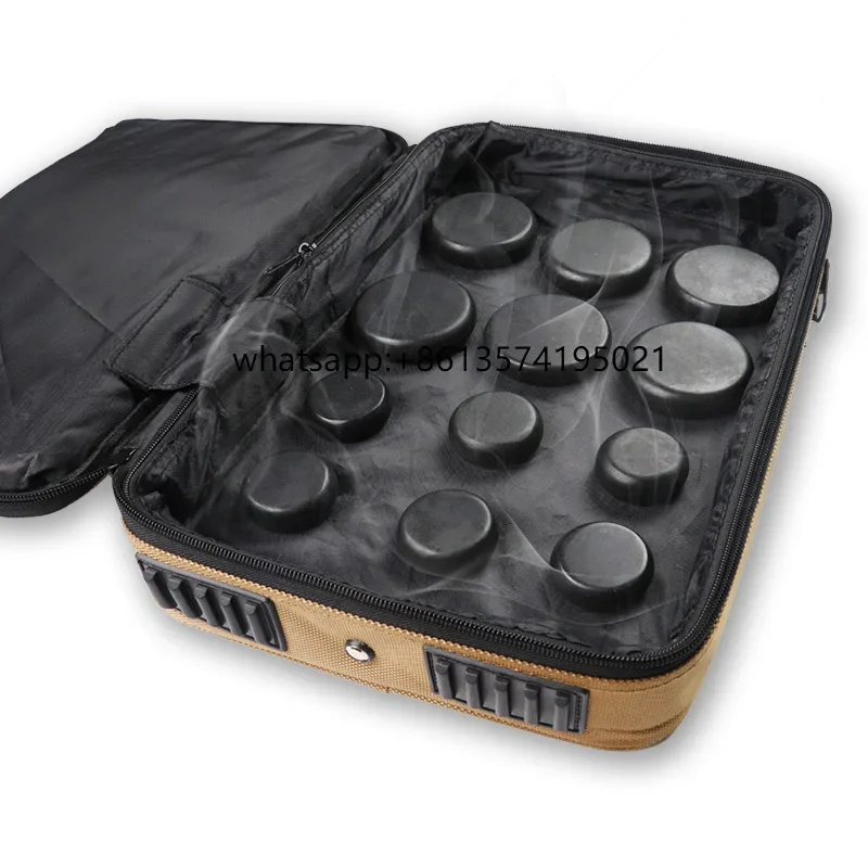 

TBest Selling Products 2023 Drop Shipping Hot Stone Massage Set Warmer Bag With Temperature Control And 12 Pcs Basalt Stones