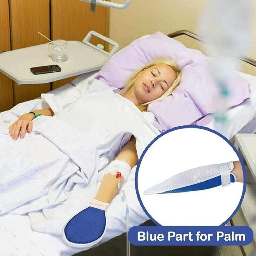 Portable Good Protection Dementia Restraint Gloves Comfortable Durable Control Gloves Comfort Convenience Restraint Gloves
