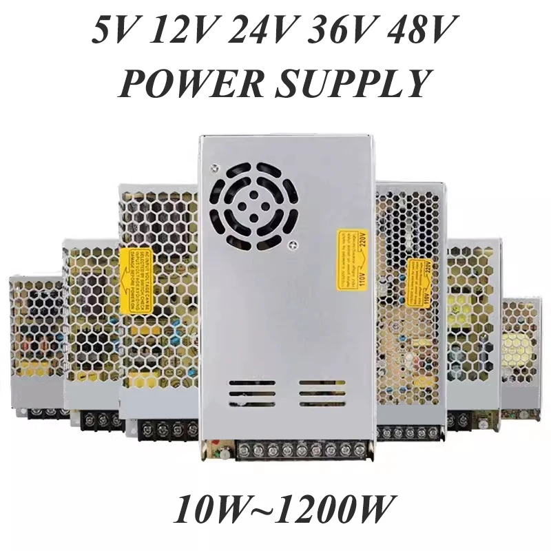 AC 220V 110V TO DC 5V 12V 24V 36V 48V Power Supply 1A 2A 3A 5A 10A Transformers AC 220 110 V TO DC 5 12 24 36 48 V Power Supply