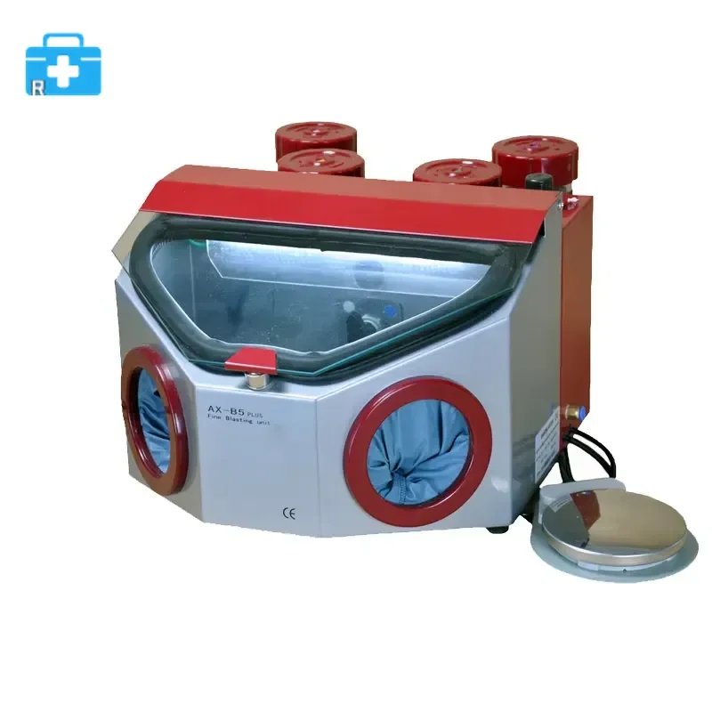 Lab Sandblaster Machine Micro Sand Blasting Unit Sandblaster with four tanks