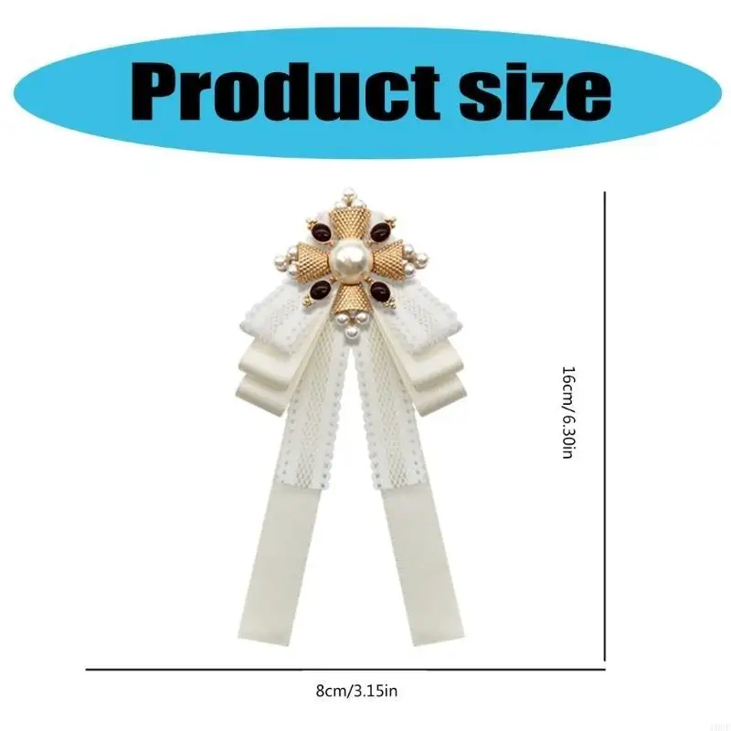 Регулируемый галстук-бабочка в стиле барокко JK для школьных мероприятий, вечеринок, реквизита для переодевания