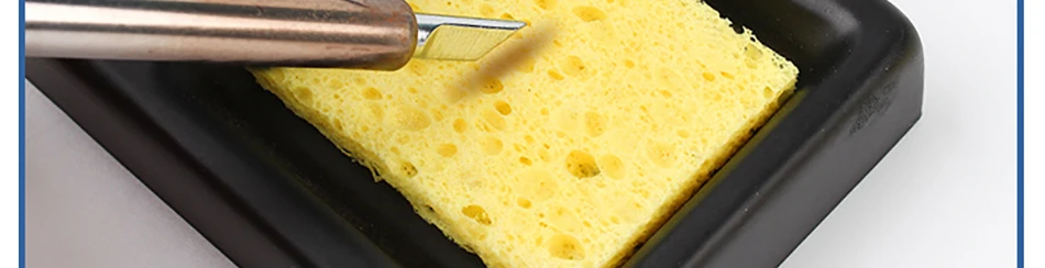 10pcs iron head cleaning sponge, high temperature resistant and thickened sponge, special for soldering iron holder.