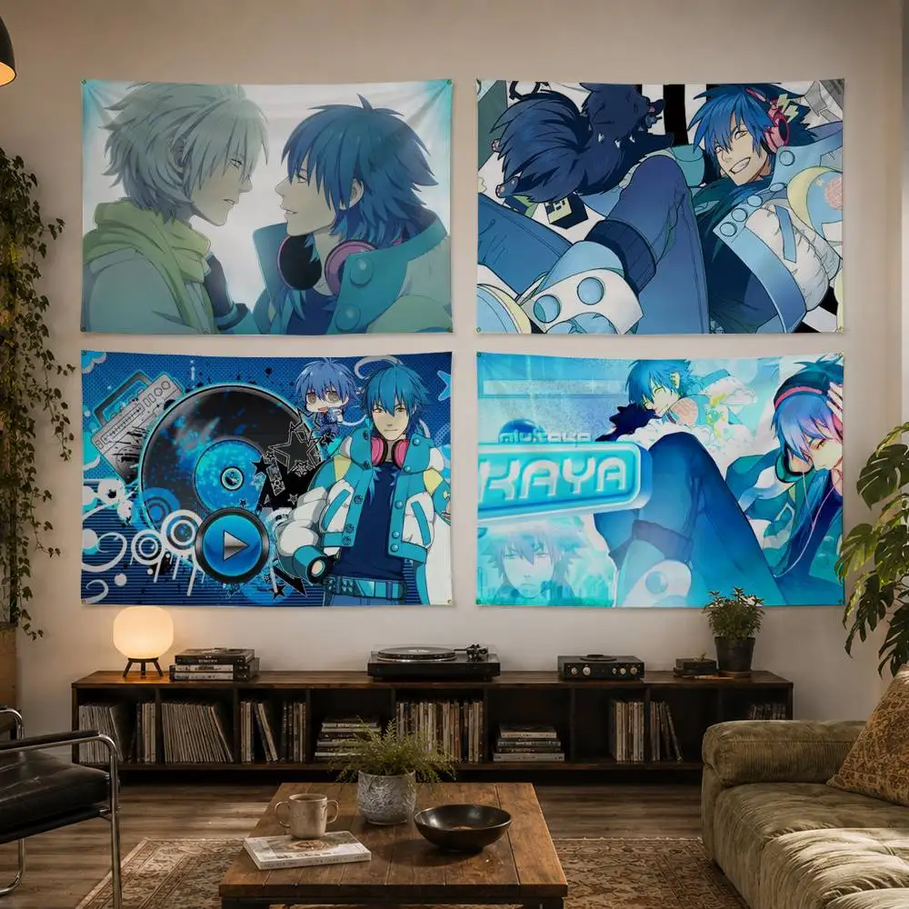 Game DRAMAtical Murder Aoba Seragaki Flag Digital Printing Banner for Garage Wall Out Door Decoration