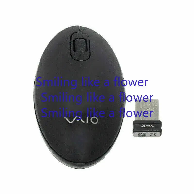 for Sony Vaio VGP-WMS30 2.4GHZ Wireless Mouse with Compact USB Receiver Black