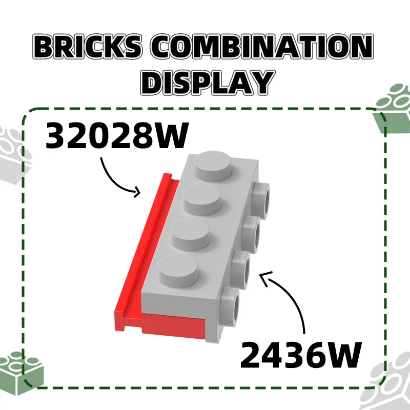 Wange 116 pièces/lot 32028W 1x4 blocs de construction de rondelle MOC accessoires classiques compatibles avec les briques jouets pour enfants boîte-cadeau