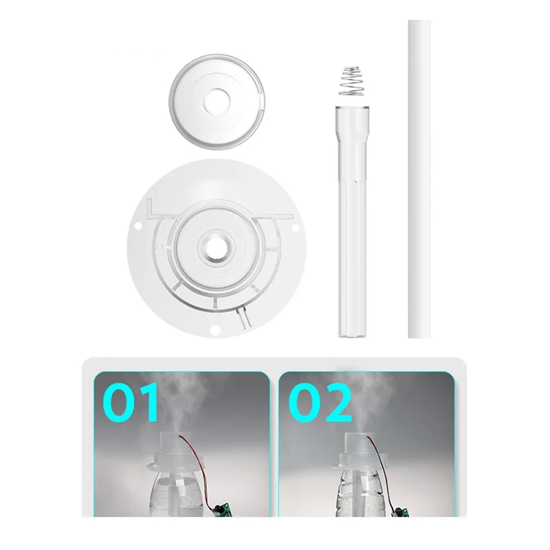 ABVI-4Pcs الانحلال رذاذ البلاستيك قوس USB مرطب صغير لتقوم بها بنفسك تجربة الانحلال بالموجات فوق الصوتية
