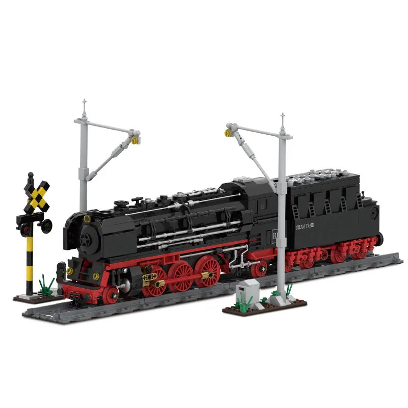 1177Pcs MOC City Technology Middle Ages Steam Train Transportation Model Toys Building Blocks Bricks Birthday Gifts Kid Children