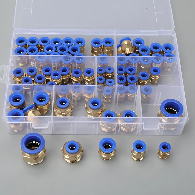 

Pc Coupling 72 Pieces Set Pneumatic Air Pipe Pc8-02 Quick Coupling Pc12-04 Plug 10-03 Air Compressor Pump