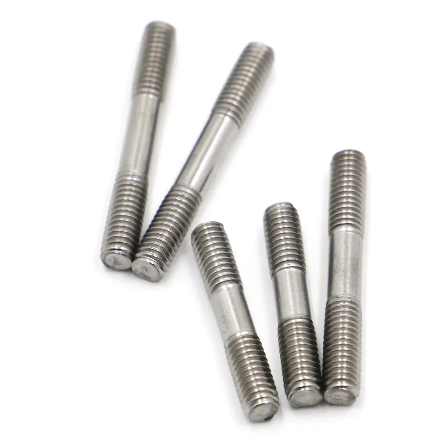 M3 M4 M5 M6 M8 304 Tornillo de perno de acero inoxidable Varilla de diente Perno de doble cabeza Perno Srod