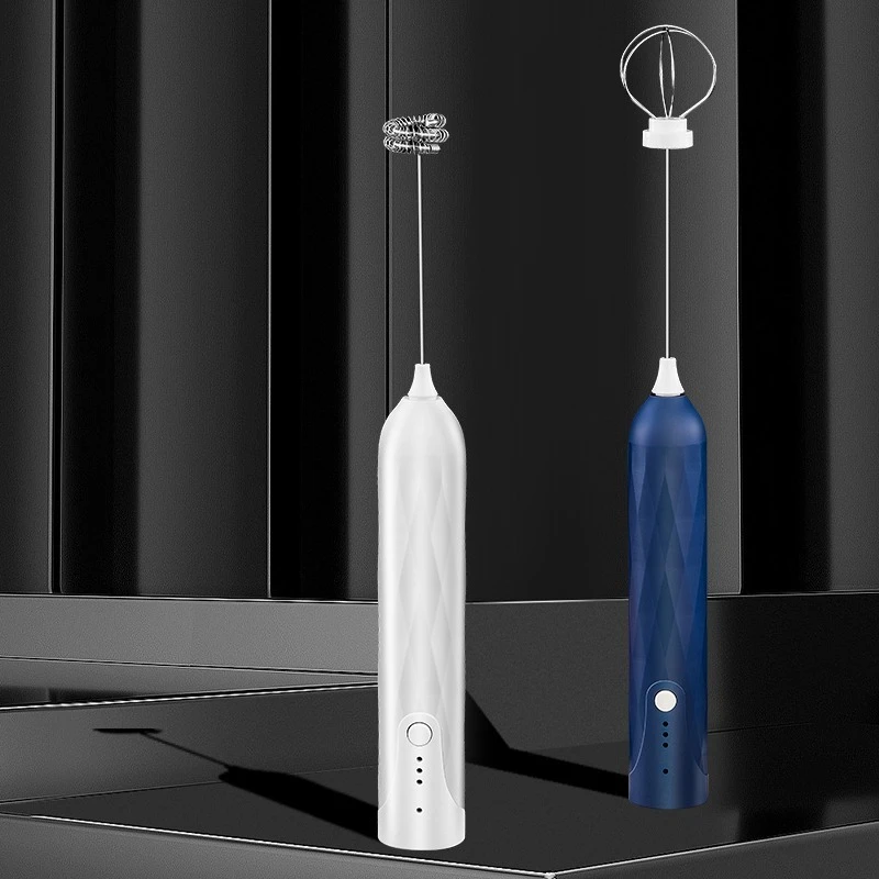 휴대용 USB 믹서 전기 에그 비터, 휴대용 커피 거품기, 가정용 주방 가제트 거품기, 3 단 우유 거품기, 1 개 