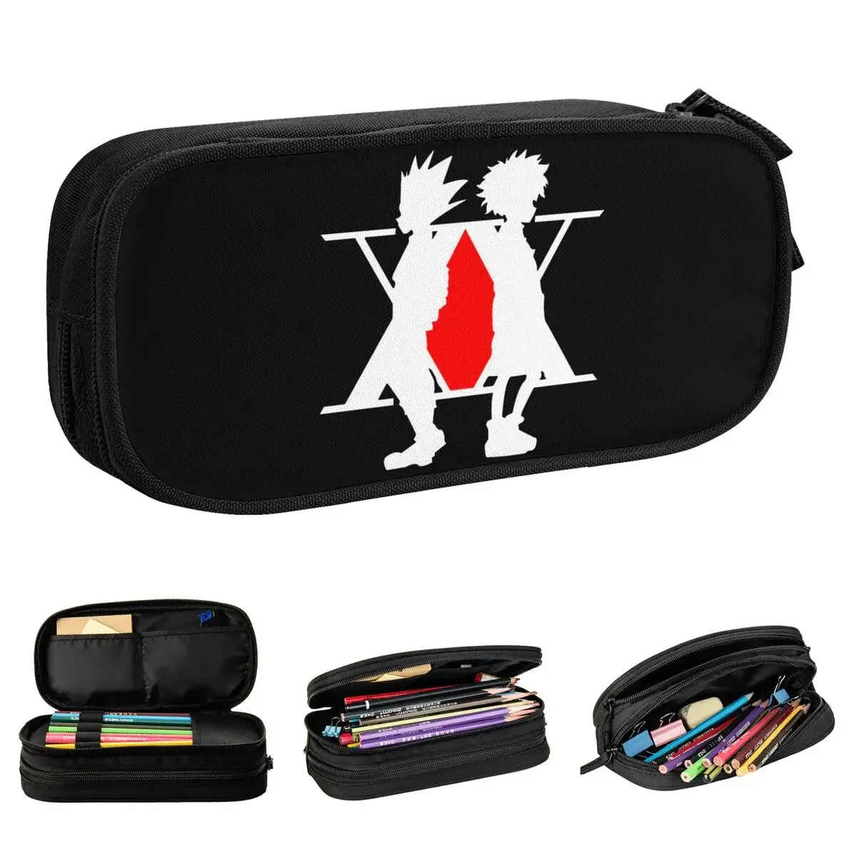 

Hunter X Hunter Pencil Cases Killua HXH Anime Pen Box Bag Girls Boys Big Capacity Office Zipper Pencilcases